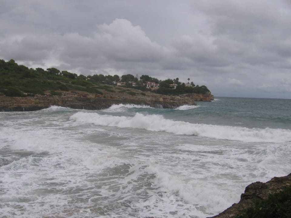 Aufgewühltes Meer blau punta reina