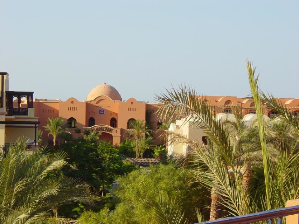 Blick vom 3. Stock Richtung Makadi Marine(Oasis Family Resso Jaz Makadi Oasis Resort