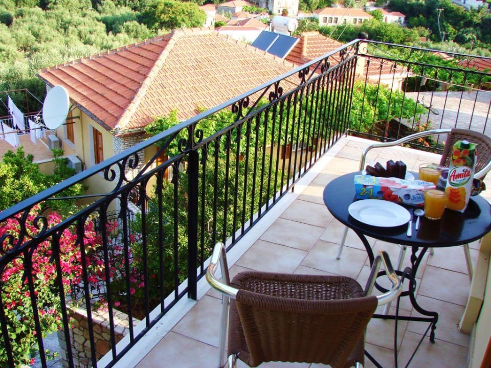 Balkon unsers Studios Cap. Apartments Captain's Apartments