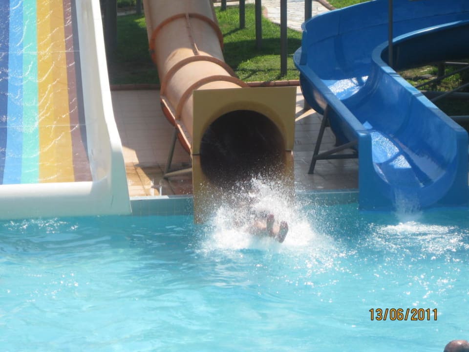 Die drei Wasserrutschen des Hotels Le Jardin Resort