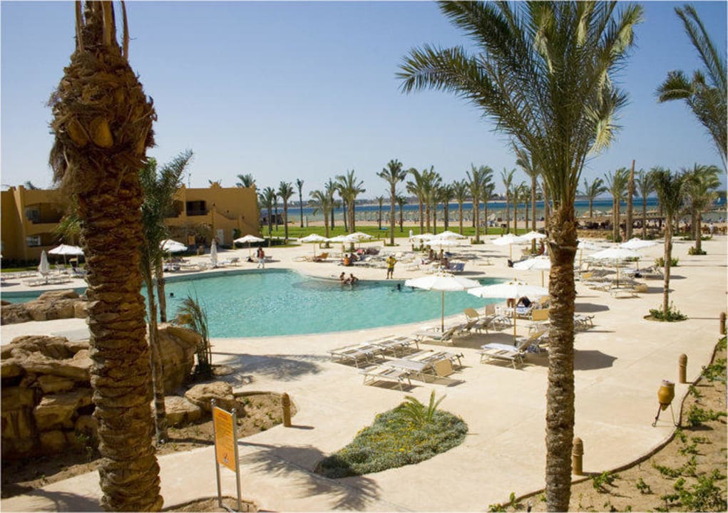 Vom Zimmer aus fotografiert Stella Beach Resort & Spa Makadi Bay