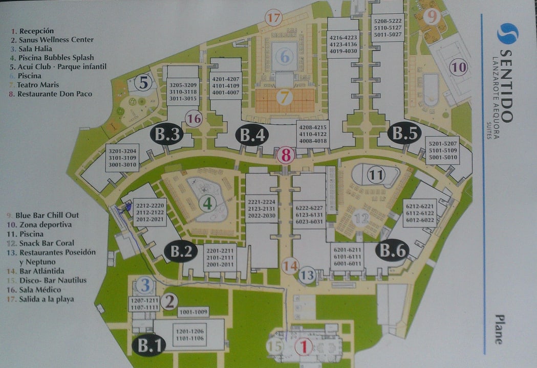 Zimmer Plan Sentido Aequora Lanzarote Suite