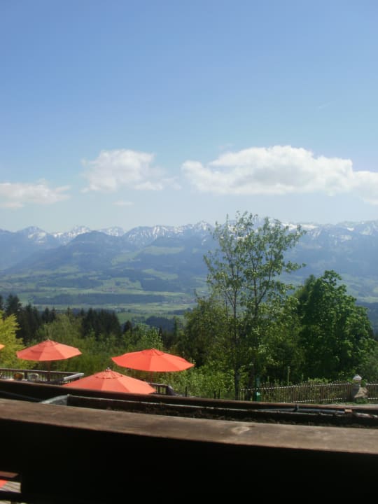 Aussicht vom Balkon Familotel Allgäuer Berghof