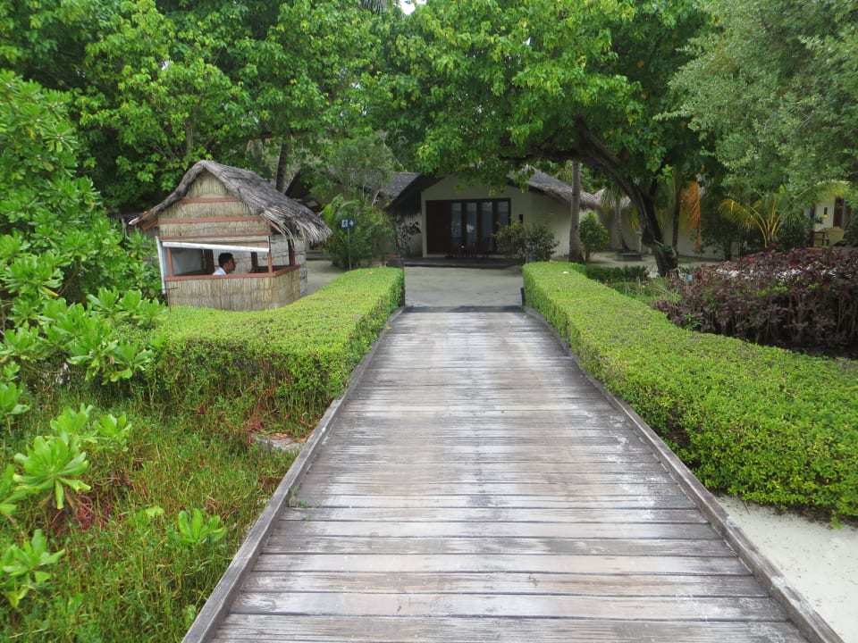 Vom Steg der Ocean Villa fotografierter Strand Adaaran Select Hudhuran Fushi - Premium All Inclusive