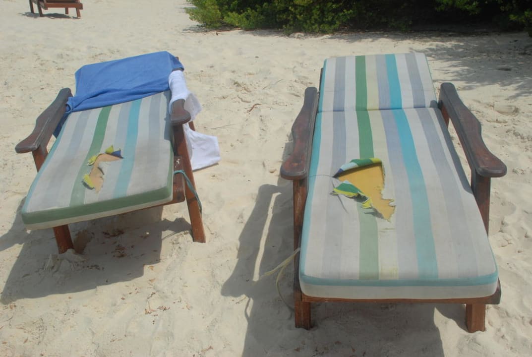 Liegen am Strand Eriyadu Island Resort