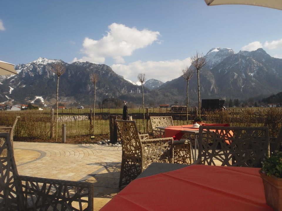 Herrlicher Ausblick von der Terrasse Hotel Das Rübezahl