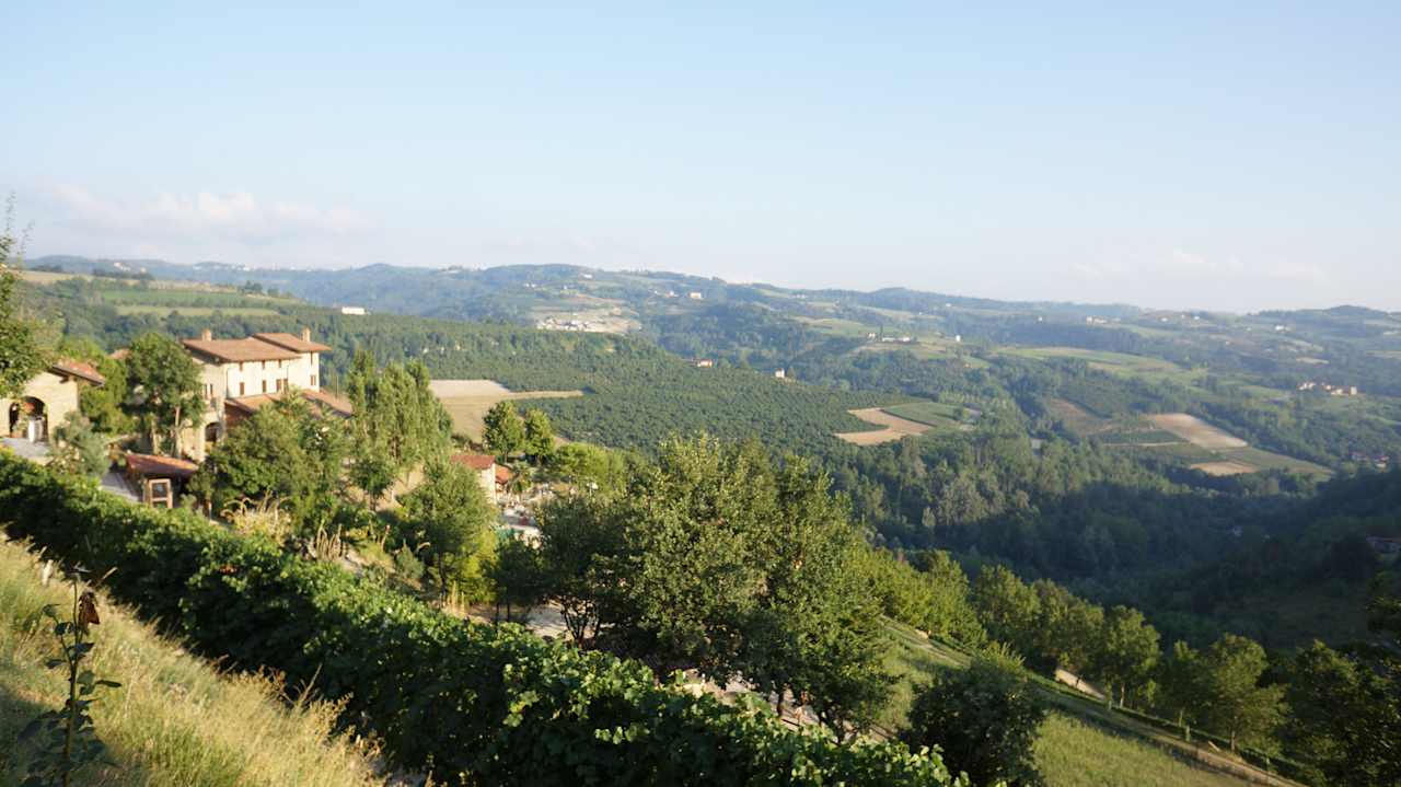 Erster Anblick vom Zufahrtsweg Agriturismo Sondrea