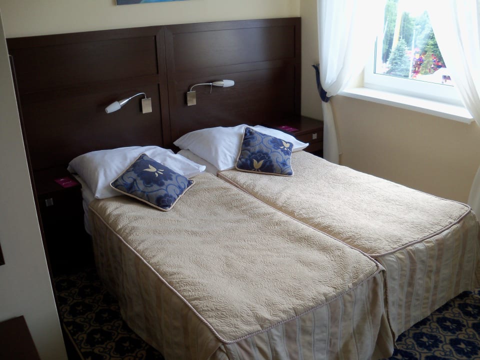 Die Betten, etwas eng, aber Ok Hotel Aurora Family & SPA