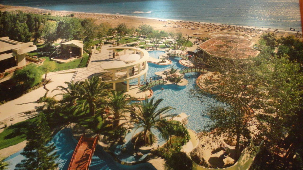 Anlage von oben Hotel Calypso Beach