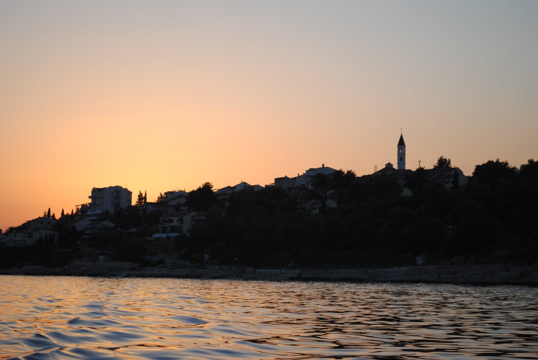 Abendstimmung Vranjica vom Meer Amadria Park Camping Trogir