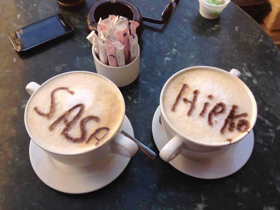 Leckerer Kaffee von Mostafa Sasa Pickalbatros Alf Leila Wa Leila Resort - Neverland Hurghada