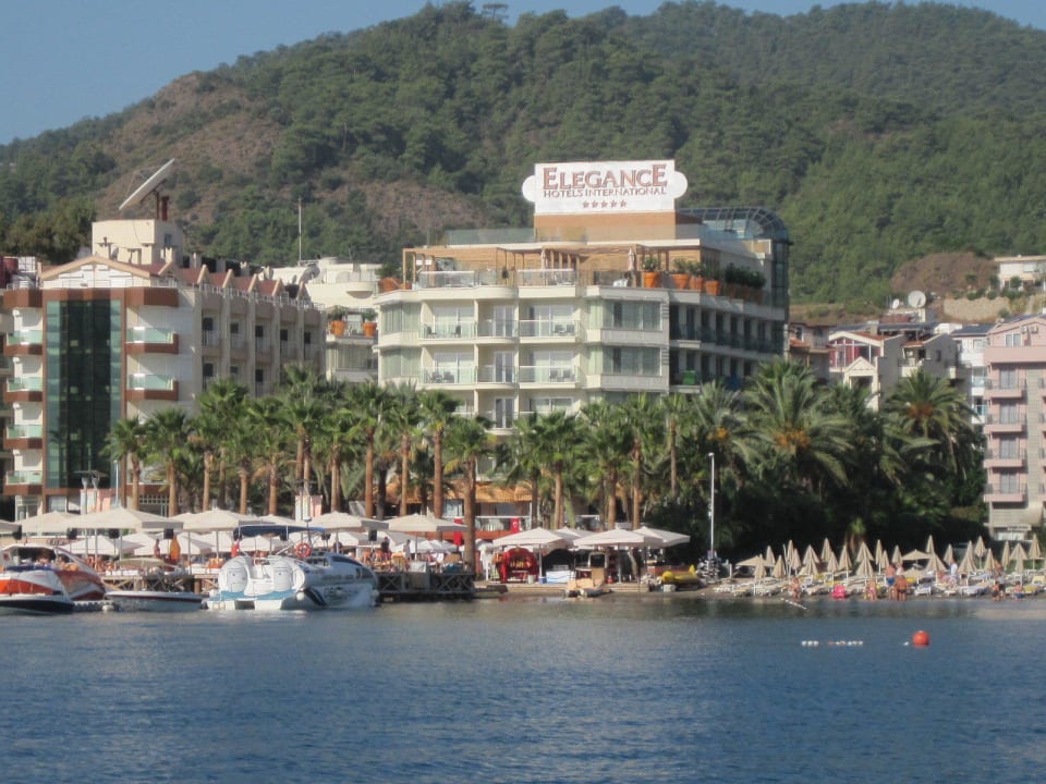 Vom Booot aus Elegance Hotel International Marmaris