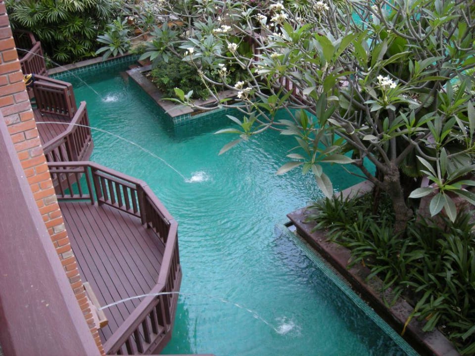 Blick vom Balkon Woodlands Hotel & Resort