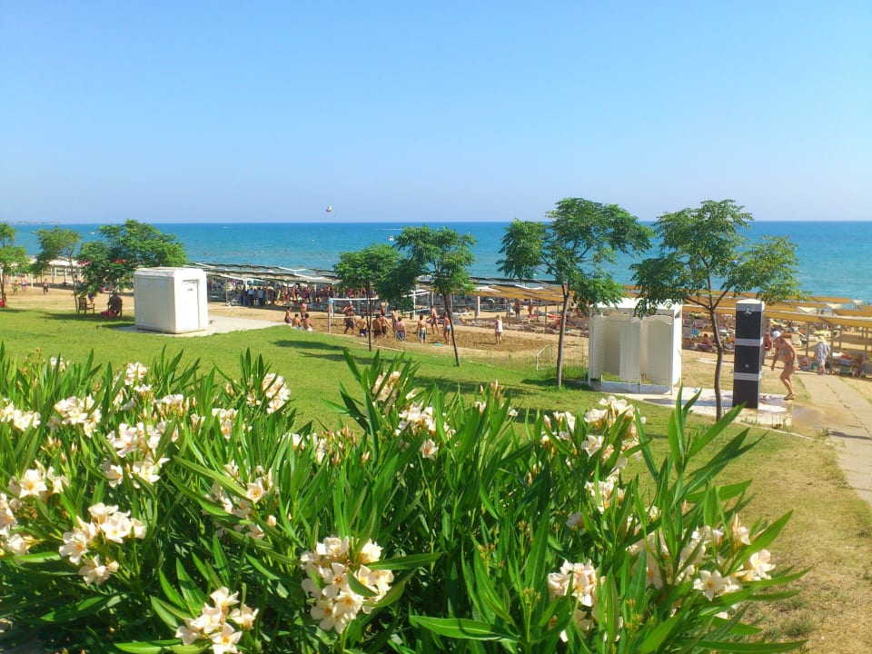 Der erst Blick zum Strand. Club Sidelya Hotel