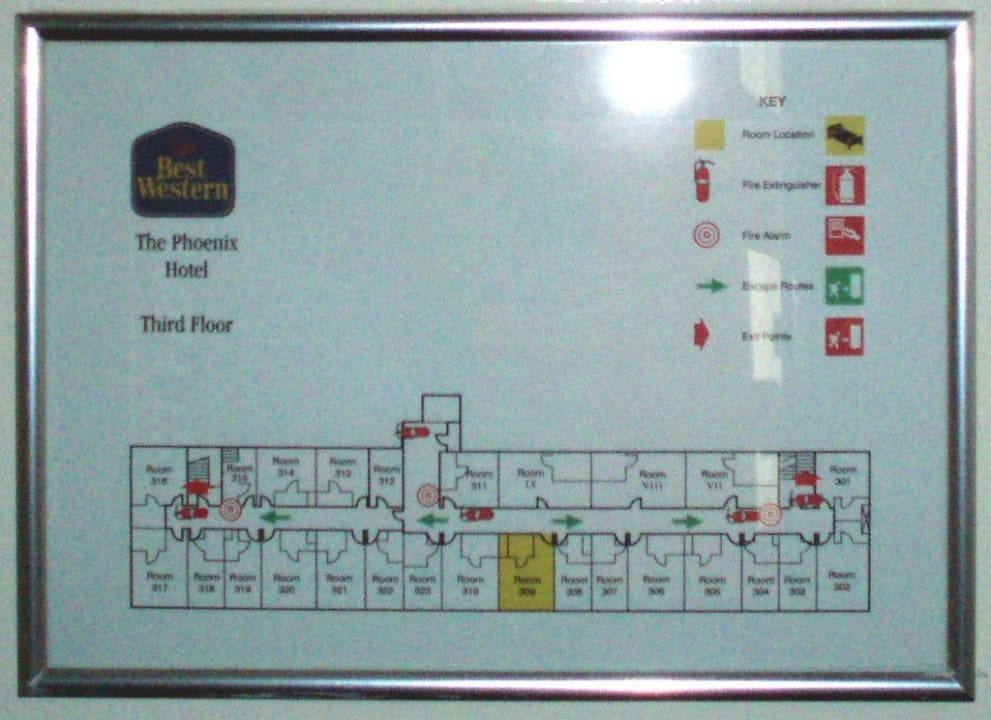 Etagenplan Phoenix Hotel