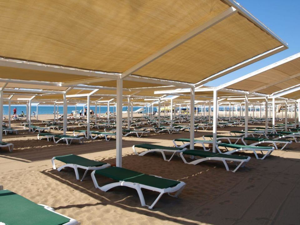 Liegen am Strand Royal Wings Hotel