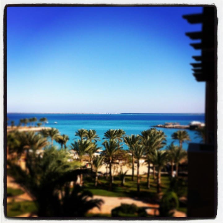 Aussicht aus dem Doppelzimmer mit Meersicht Continental Hotel Hurghada