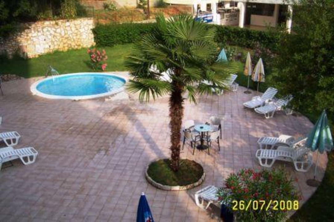 Blick zum Pool Hotel Amfora