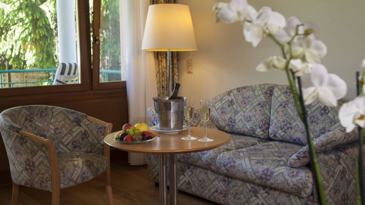 Sitzecke Superior-Zimmer Hotel & Spa Cacciatori