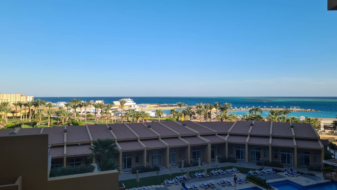 Ausblick Hilton Hurghada Plaza