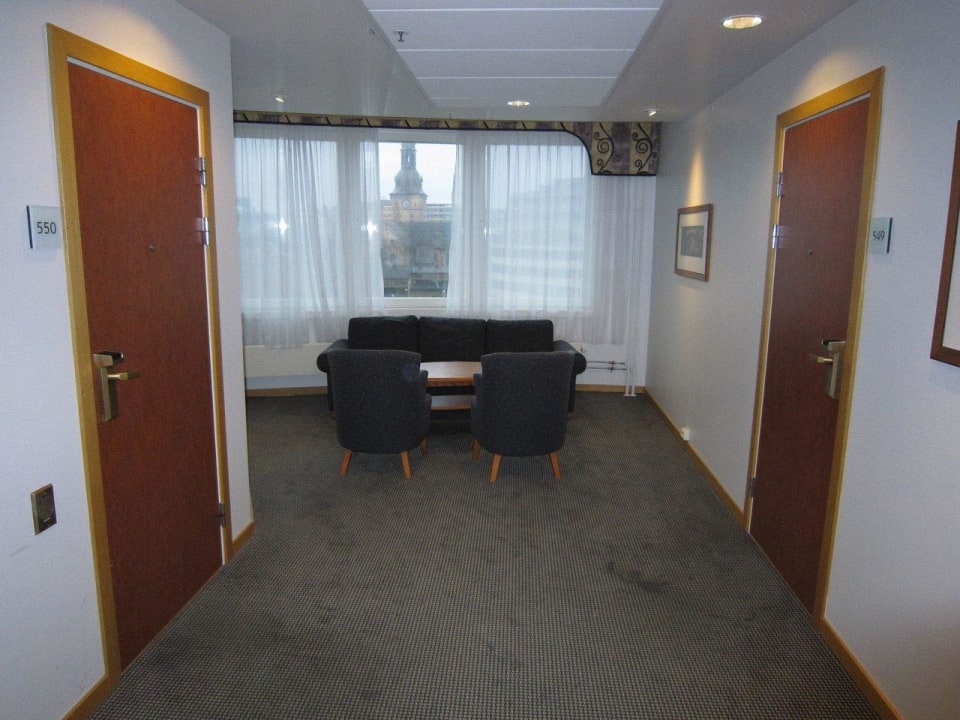 Entrance to Junior suite #549 on the right Scandic Hotel Byporten