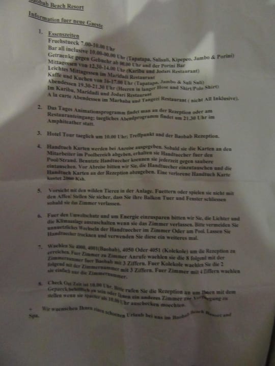 Sonstiges Baobab Beach Resort & Spa