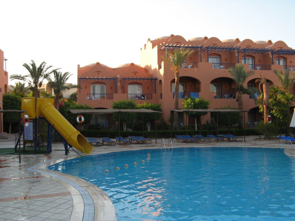 Zimmer 5202 vom Pool aus gesehen Jaz Makadi Oasis Resort