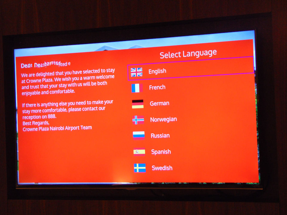 Zimmer Crowne Plaza Nairobi Airport