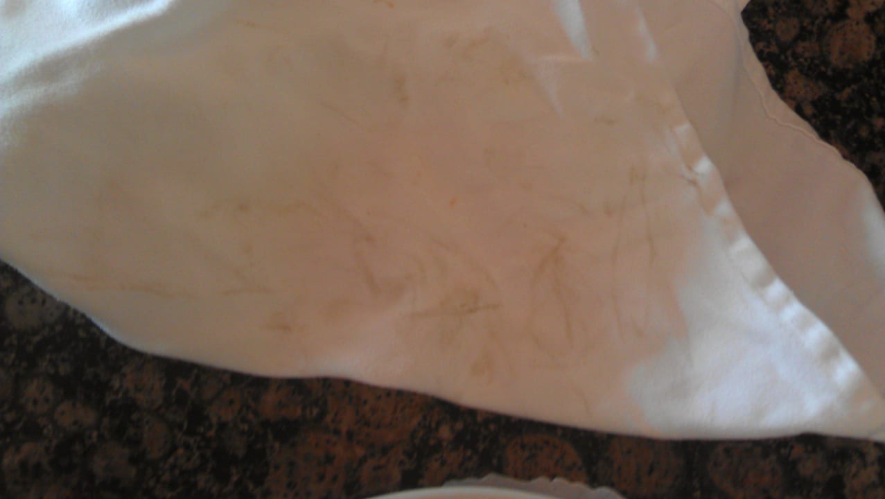 Verschmutzte Serviette Three Corners Happy Life Beach Resort