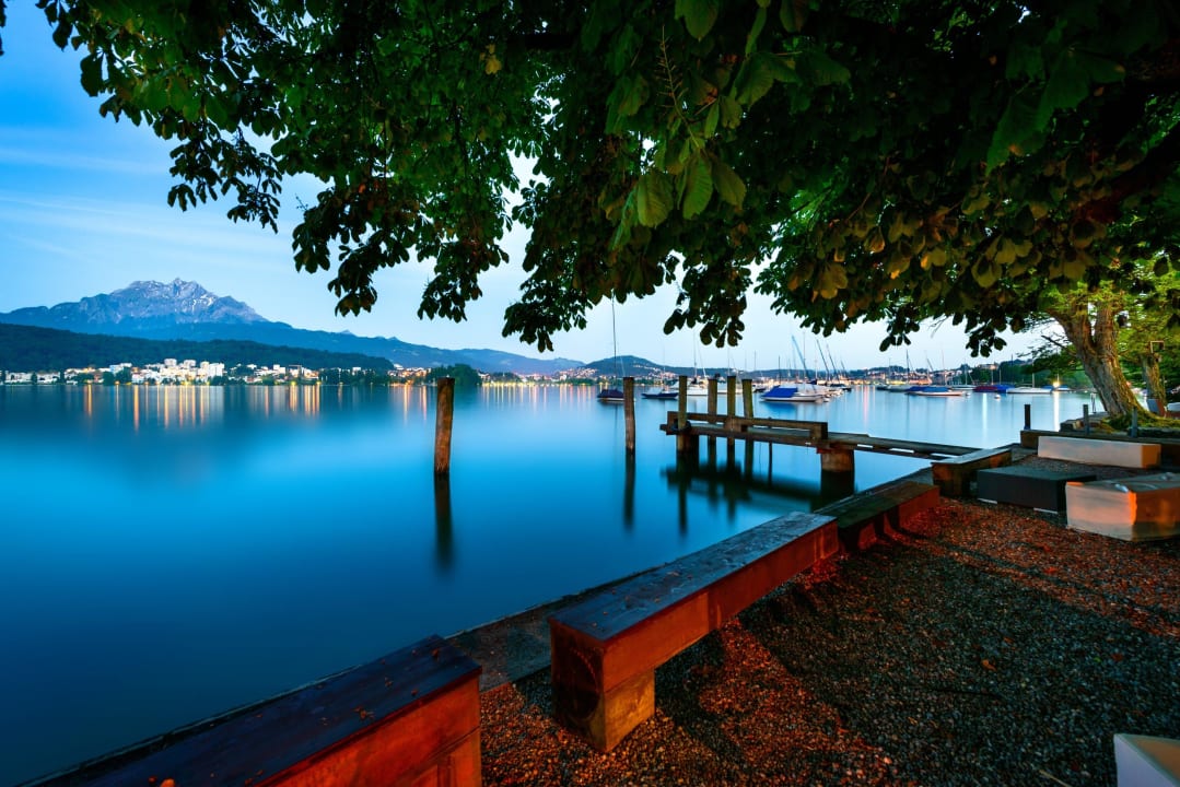 Ausblick Sunset Bar Hotel Seeburg