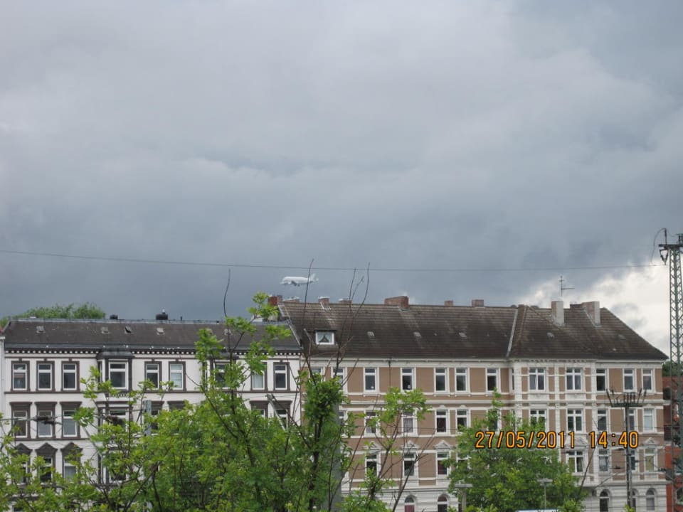 Ausblick aus dem Fenster Hotel Central Hamburg