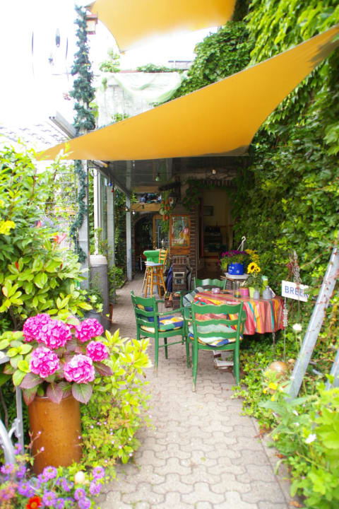 Eingangsbereich mit Sitzgelegenheit Pension Traumstation