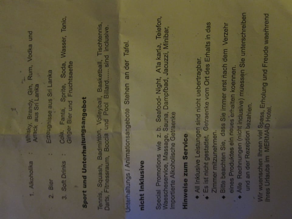 AI-Angebot Mermaid Hotel & Club