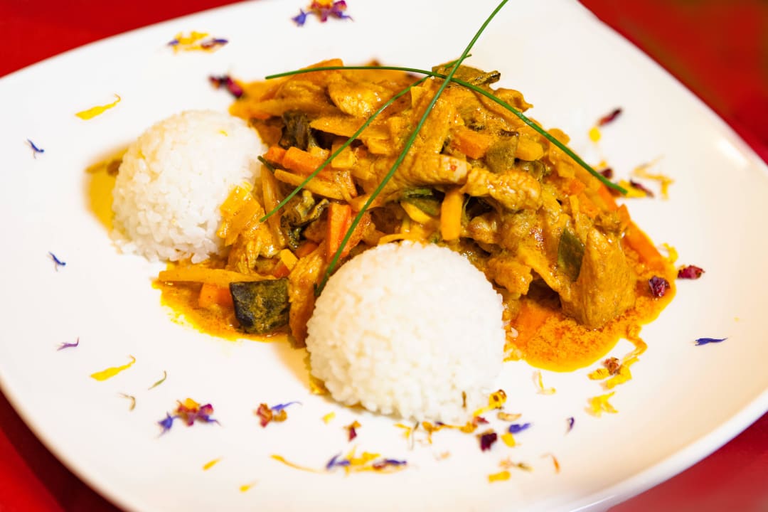 Thaicurry im Restaurant Porto Bello Gästehaus Angerer