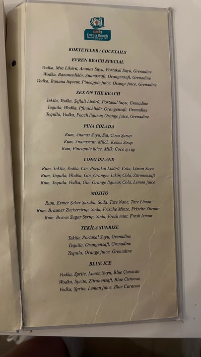 Gastro Sunis Evren Beach Resort Hotel & Spa