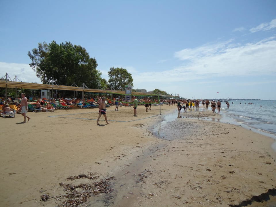 Strandabschnitt mit Volleyballfeld Hotel Thalia Unique