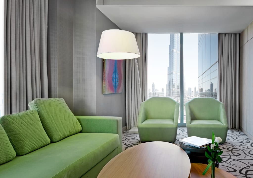 Opera Suite Living Area Sofitel Hotel Dubai Downtown