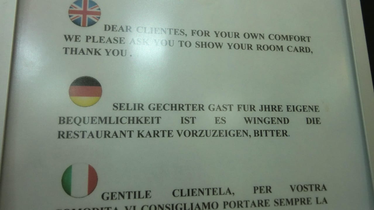 Infotafeln im Hotel  Guayarmina Princess