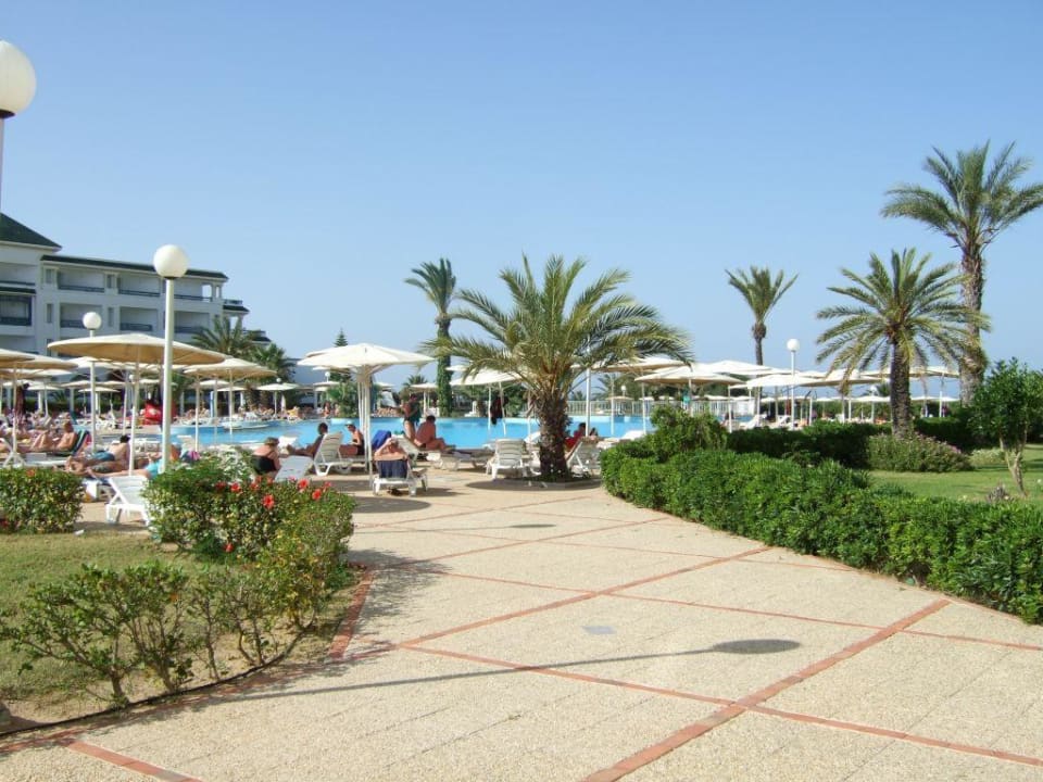 Blick auf dem Pool Hotel El Mouradi Palm Marina