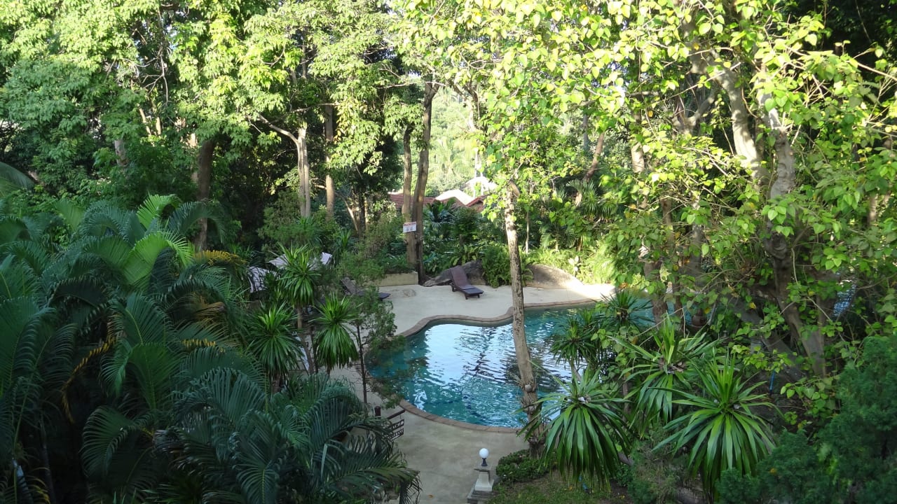 Blick vom Haupthaus The Fair House Beach Resort