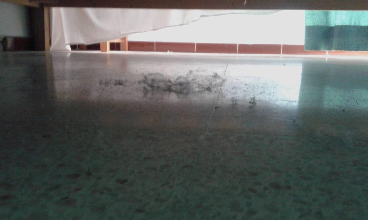 Nach der Zimmerreinigung unter dem Bett BelleVue Club