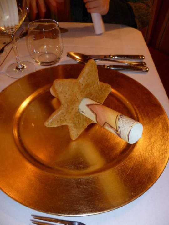 Particolare del tavolo Hotel Alpenblick
