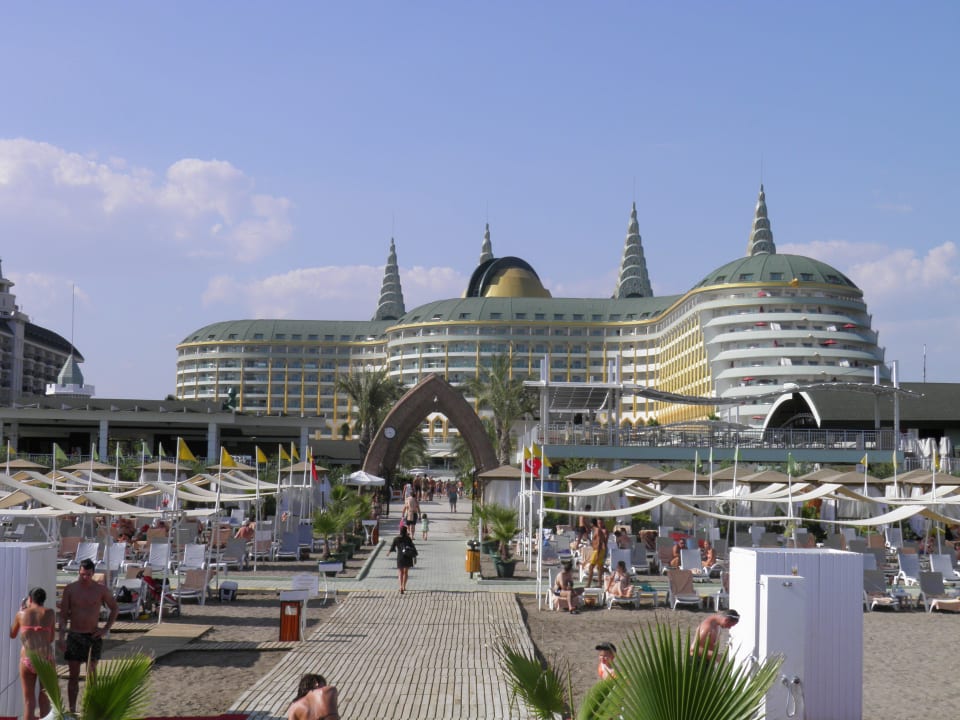 Hotel vom Strand aus Hotel Delphin Imperial