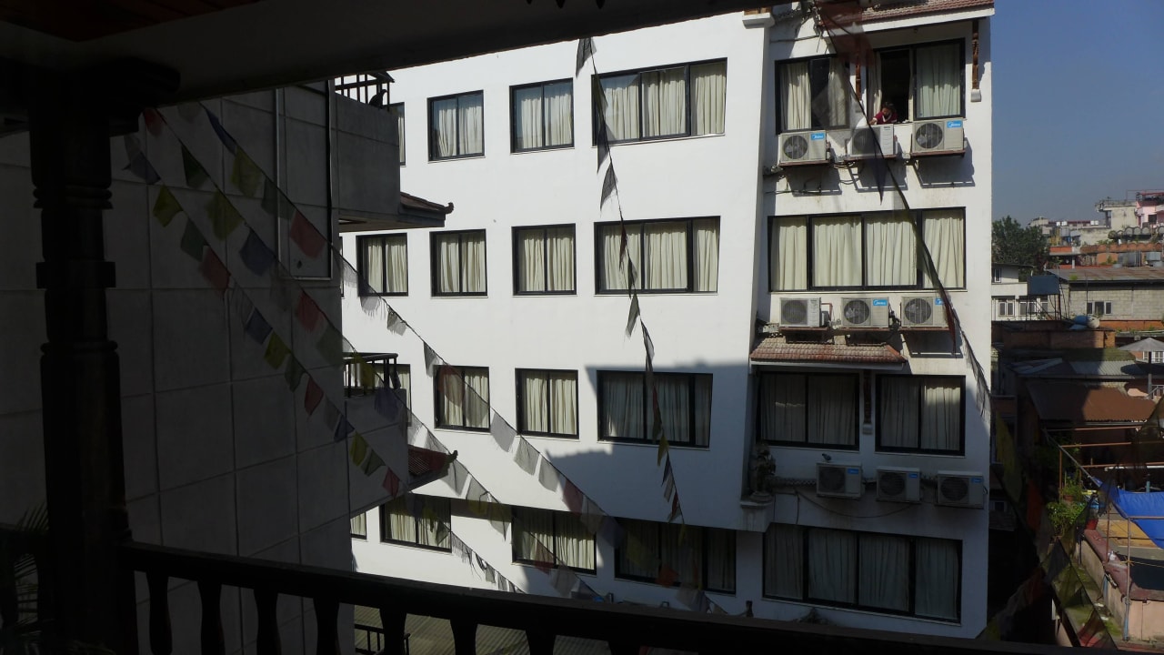 Ausblick auf den Neubau Hotel Holy Himalaya