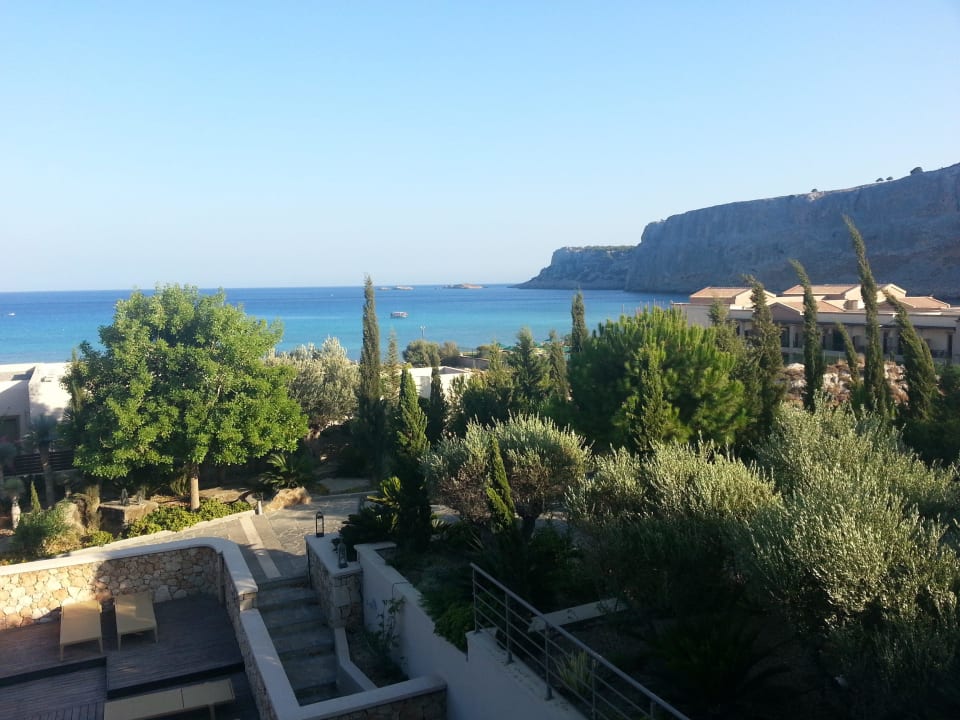 Blick aus dem Zimmer /1ster Stock Haupthaus Aquagrand Artistic Luxury Beach Resort - Adults only