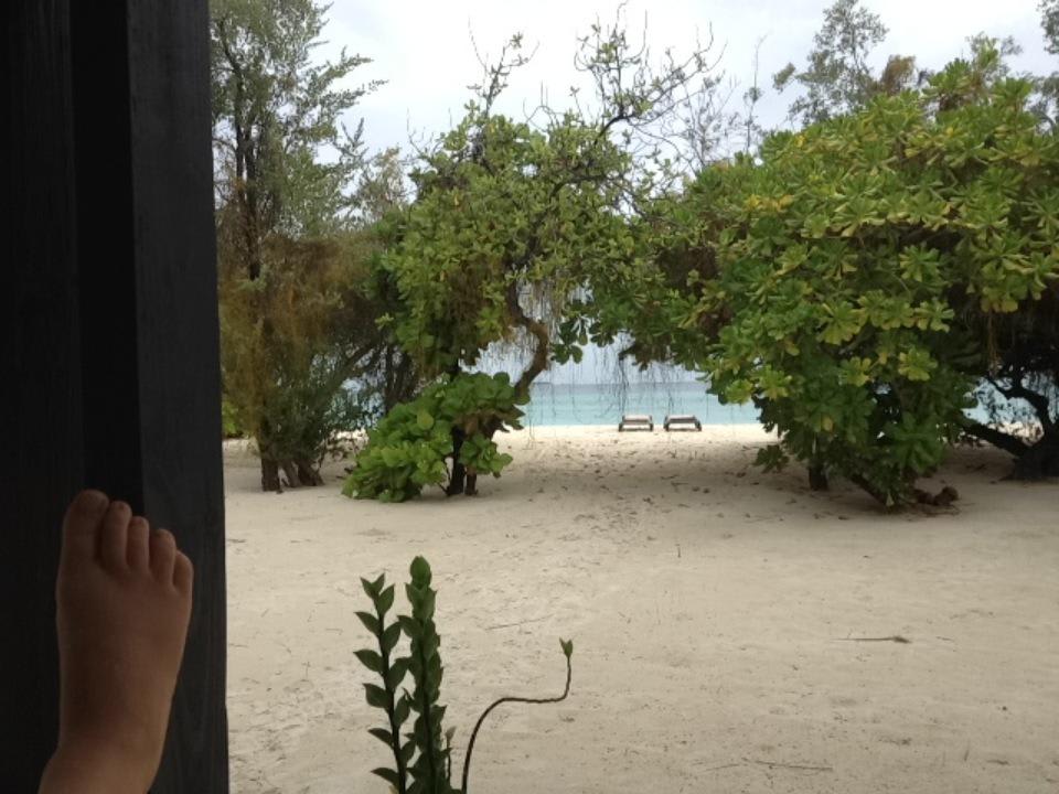 Der Ausblick von unserer Terrasse Kuredu Island Resort & Spa