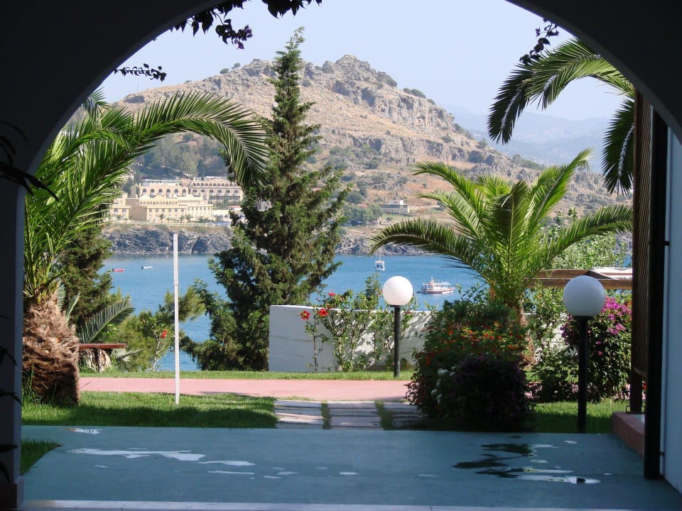 Blick auf die Vlichabucht Lindos Mare, Seaside Hotel