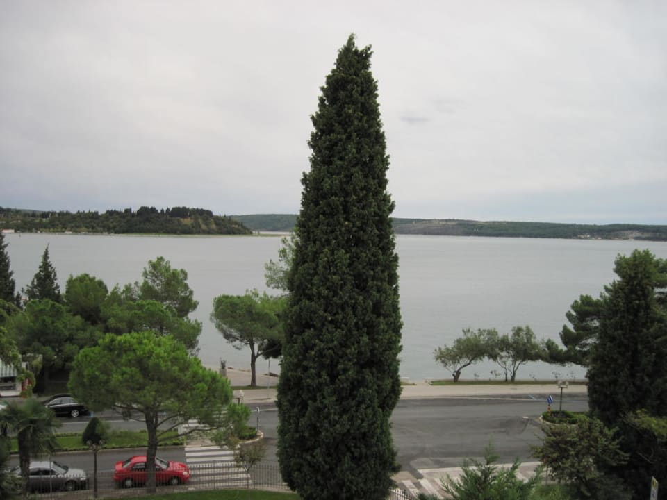 Blick vom Balkon aufs Meer Hotel Marko Portorož