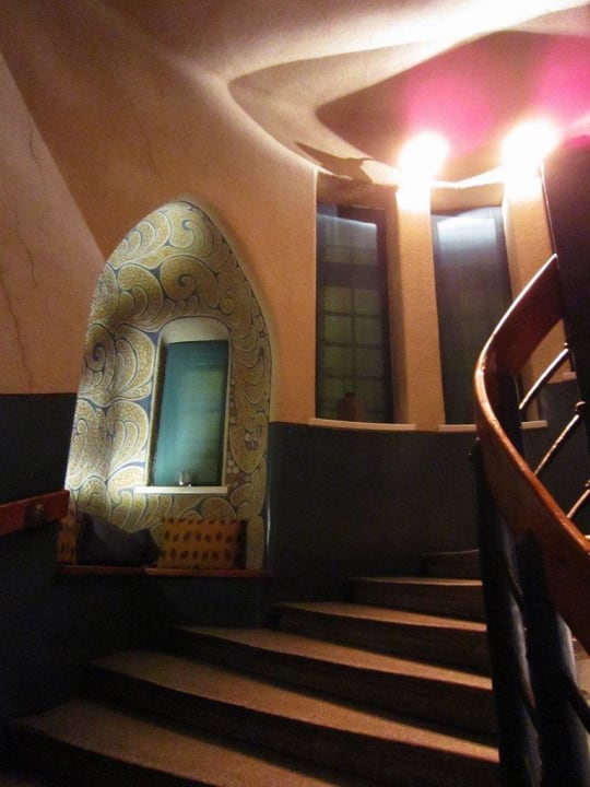 Staircase in the Art Nouveau building Glo Hotel Art