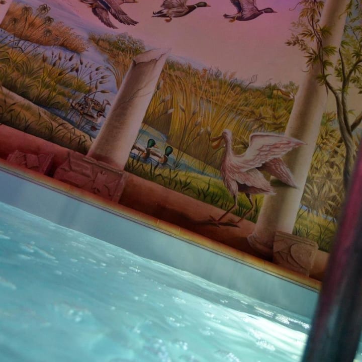 Particolare sull' affresco della piscina  Hotel Mons Major Relais